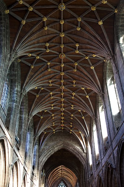 400px-chester cathedral - interior%2c view of nave vaulted ceiling