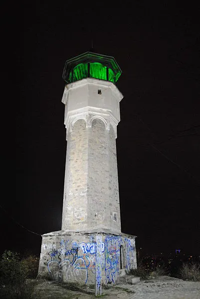 401px-nightly ottoman clock tower in plovdiv%2c bulgaria 2