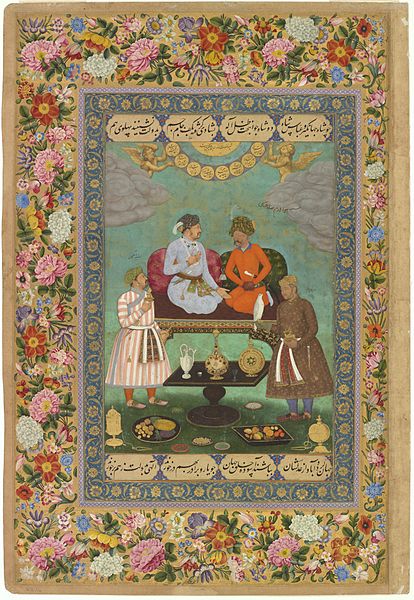 414px-12 abu%27l hasan jahangir welcoming shah %27abbas%2c ca. 1618%2c freer gallery of art%2c washington dc