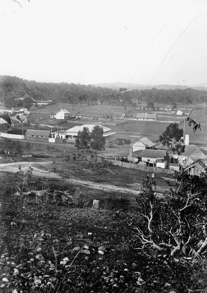 423px-statelibqld 1 137099 gladstone as seen from a hill%2c ca. 1870