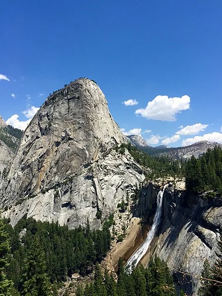 449px-yosemite%27s nevada falls from the mist trail