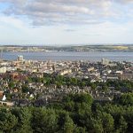 799px Dundee and Firth of Tay from Dundee Law