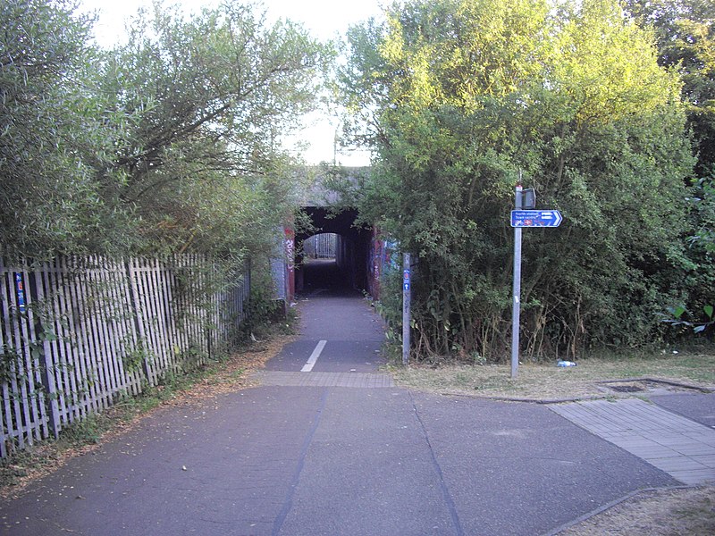 800px-footpath junction in highwoods country park - geograph.org.uk - 1956408