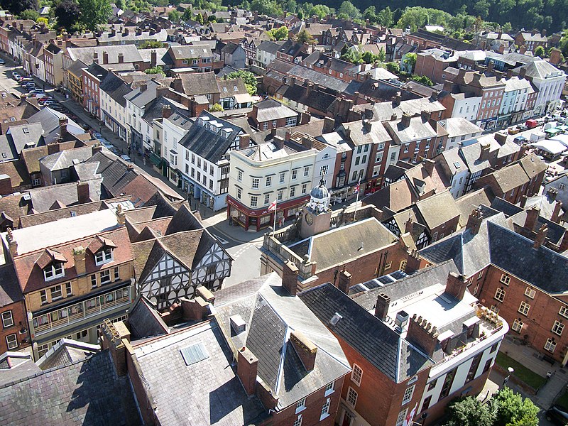800px-ludlow town centre taken from st laurence%27s church tower - geograph.org.uk - 2114676