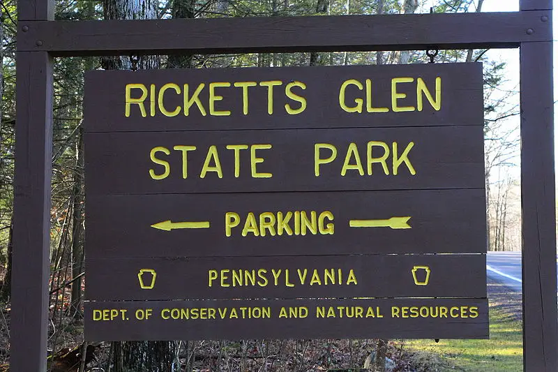 800px-ricketts glen state park sign