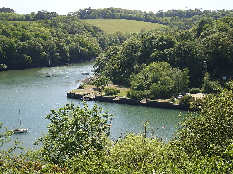 800px-roundwood quay and hill fort%2c calenick creek%2c nr. truro - geograph.org.uk - 3698766