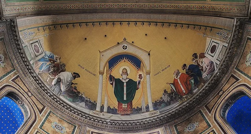 800px-transept ceiling of saint spyridon serbian orthodox church %28trieste%29