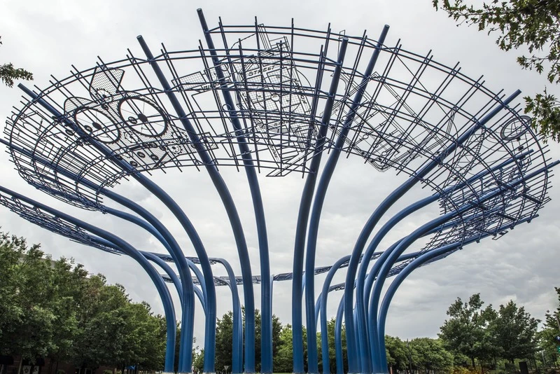 Lossy-page1-800px-the %22blueprints%22 steel sculpture in addison circle%2c an urban park in addison%2c texas%2c a dallas suburb lccn2014633092.tif