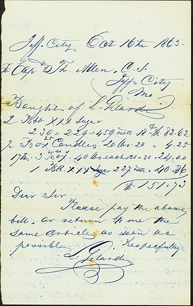 378px-note signed l. gilardi%2c jefferson city%2c to captain thomas allin%2c jefferson city%2c mo.%2c october 16%2c 1863