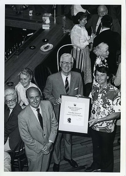 429px PM President George Harrison presents commendation to David McCoart2C 1979 282495154122229 429px-pm president george harrison presents commendation to david mccoart%2c 1979 %2824951541222%29