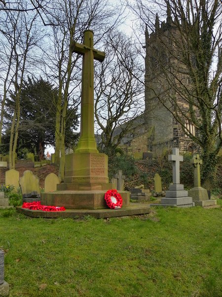 450px-st mary%27s church tower and war memorial - geograph.org.uk - 2862960
