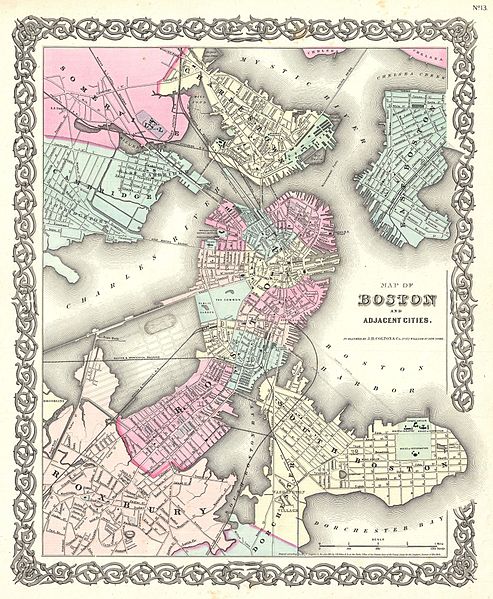 493px-1855 colton plan or map of boston - geographicus - boston-colton-1855