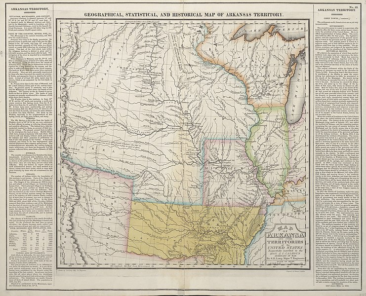 741px-long %26 carey %26 lea geographical%2c statistical and historical map of arkansas territory 1822 uta