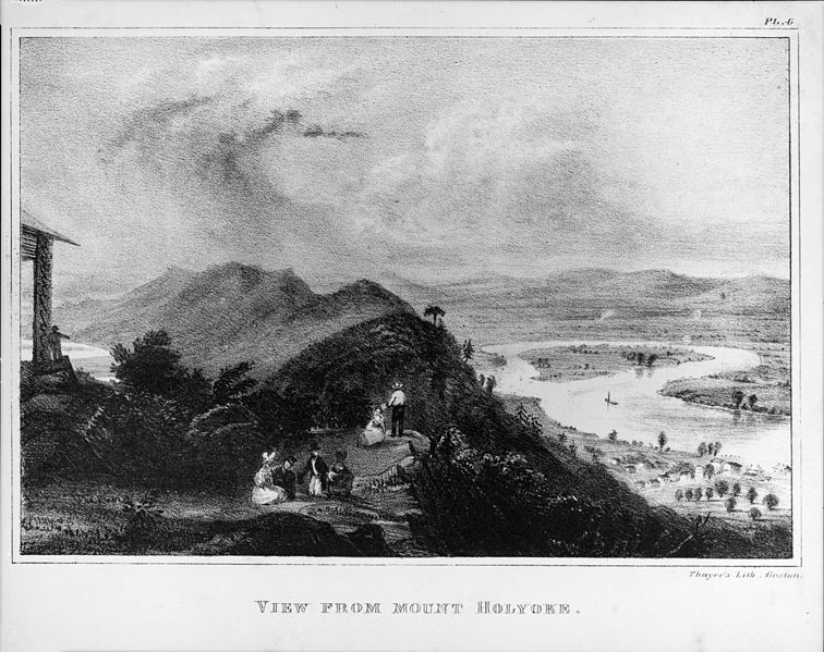 756px-lithograph view from mount holyoke 1842
