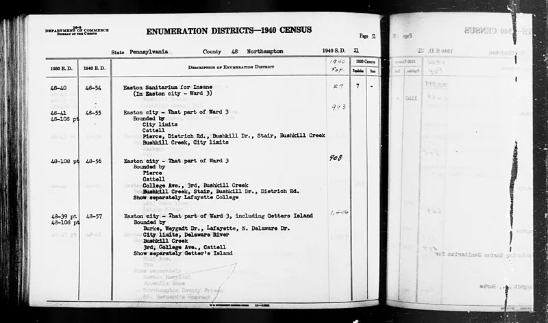 800px 1940 Census Enumeration District Descriptions Pennsylvania Northampton County ED 48 542C ED 48 552C ED 48 562C ED 48 57 NARA 5858664 800px-1940 census enumeration district descriptions - pennsylvania - northampton county - ed 48-54%2c ed 48-55%2c ed 48-56%2c ed 48-57 - nara - 5858664