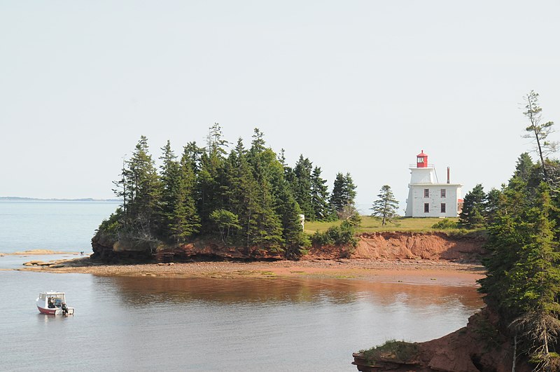 800px-entrance to charlottetown harbour - rocky point lighthouse from fort amherst%2c prince edward island%2c canada - panoramio