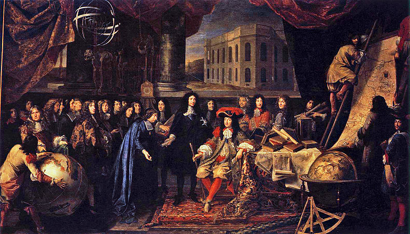 800px-testelin%2c henri - colbert presenting the members of the royal academy of sciences to louis xiv in 1667