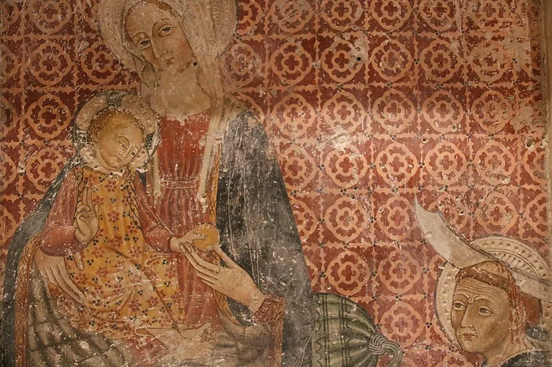 800px-trevi%2c chiesa di san francesco%2c madonna col bambino e santo pietro martire 03