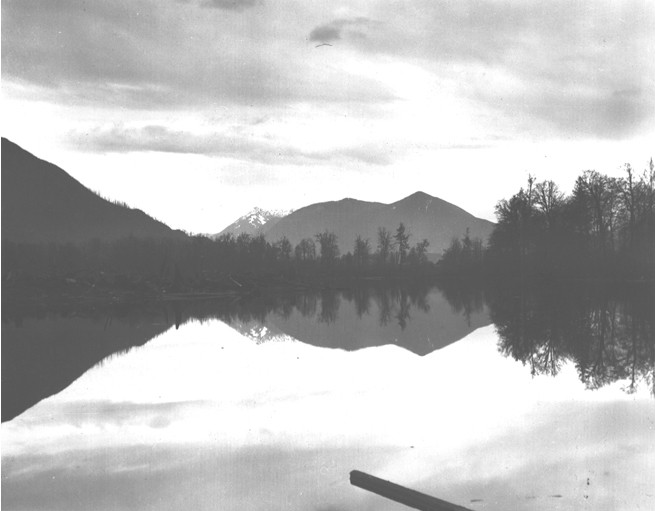 Reflection lake near snoqualmie falls%2c washington%2c april 16%2c 1916 %28kiehl 177%29