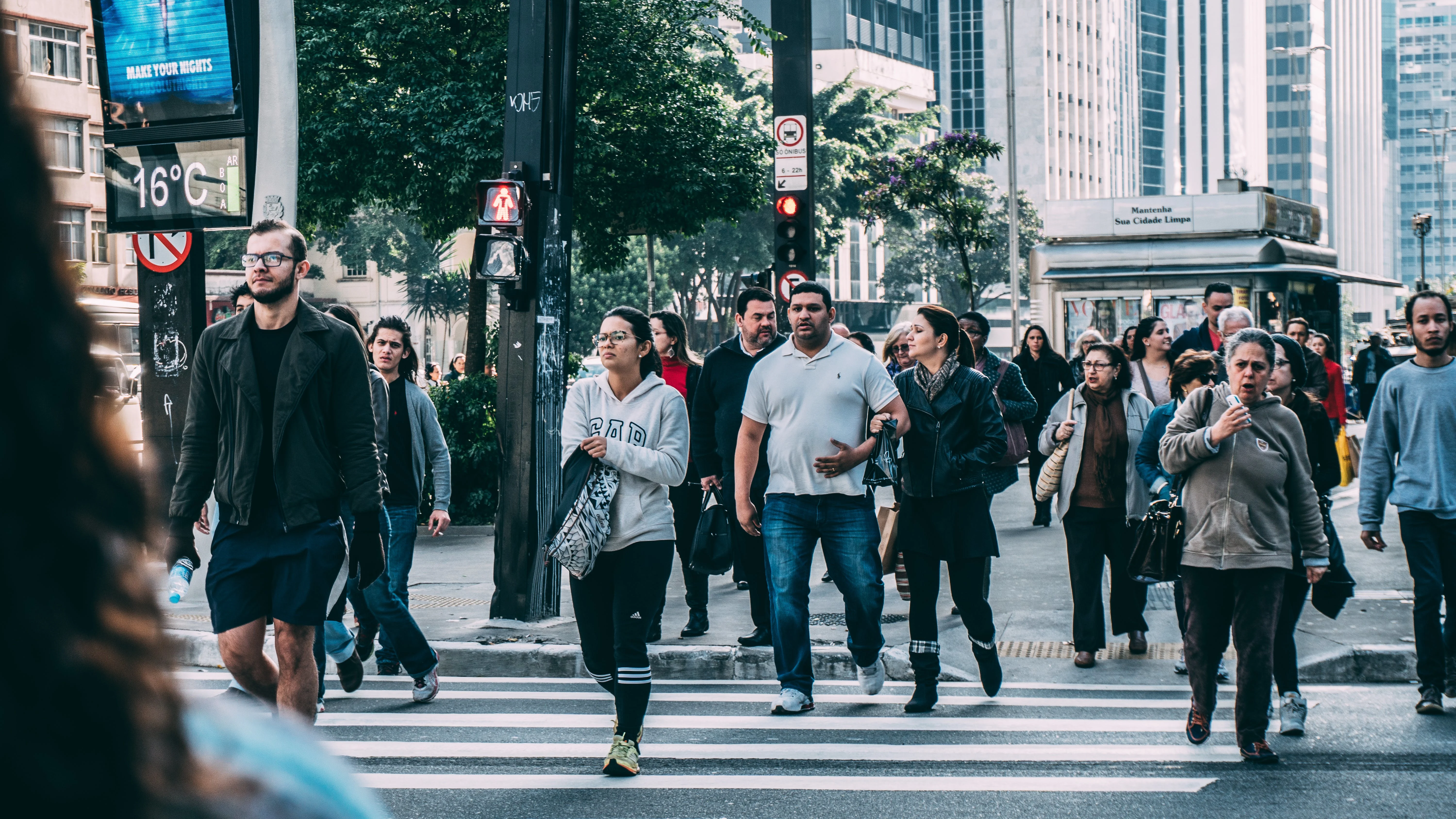Free People Walking on Pedestrian Lane during Daytime Stock Photo