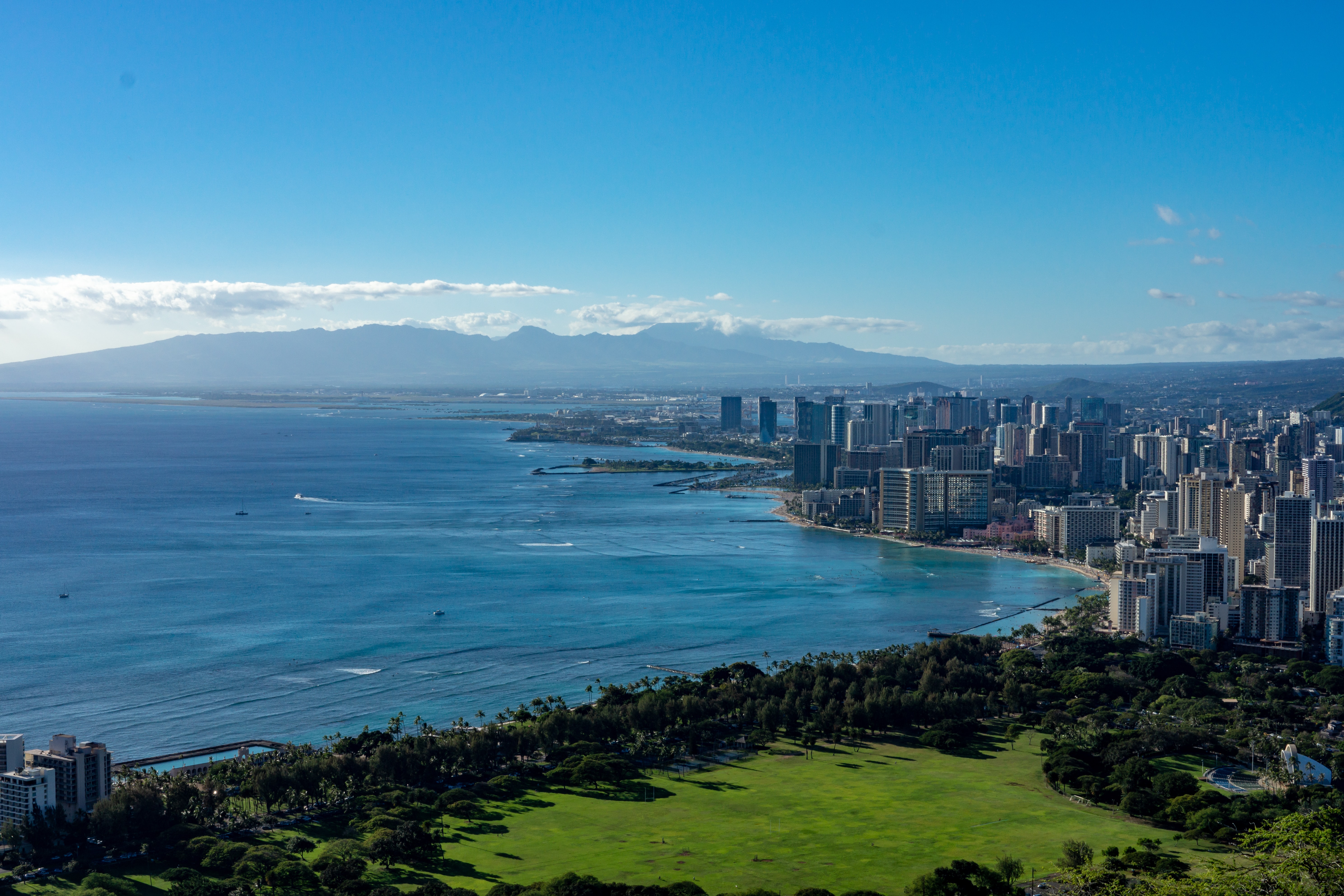 Aerial view, Honolulu. https://unsplash.com/photos/tJs5W6jN6Dc
