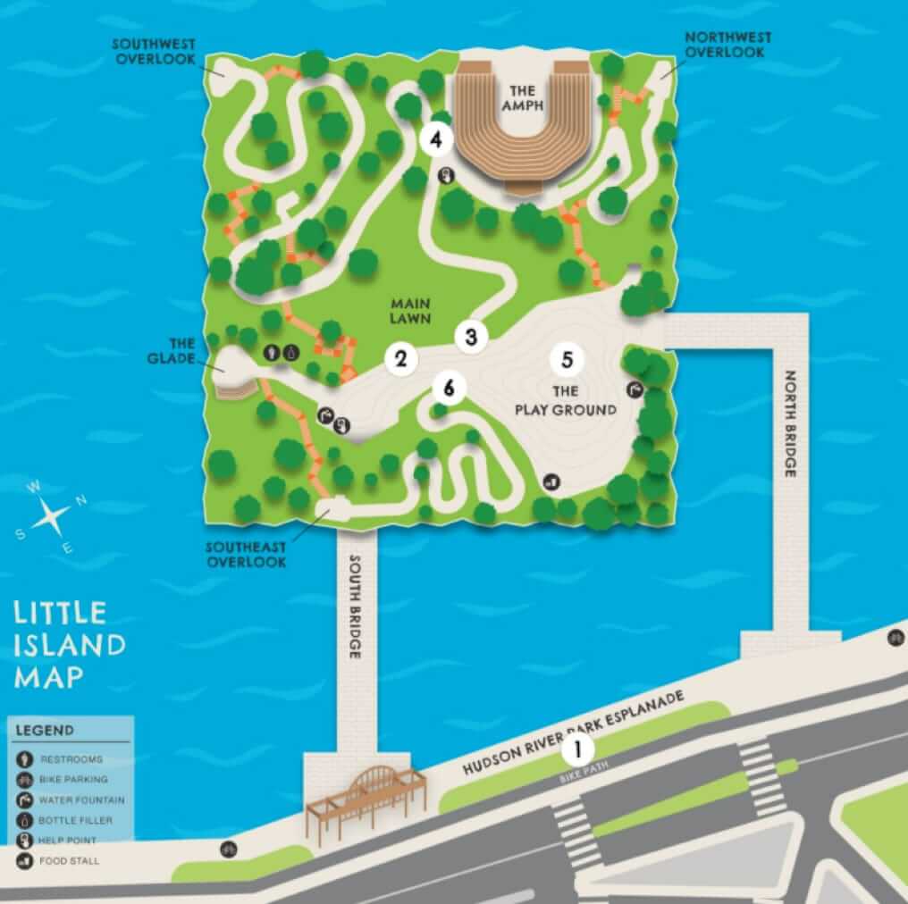 Little Island Map from Little Island NYC Website (https://touristwire.com/wp-content/uploads/2023/08/map.jpg)