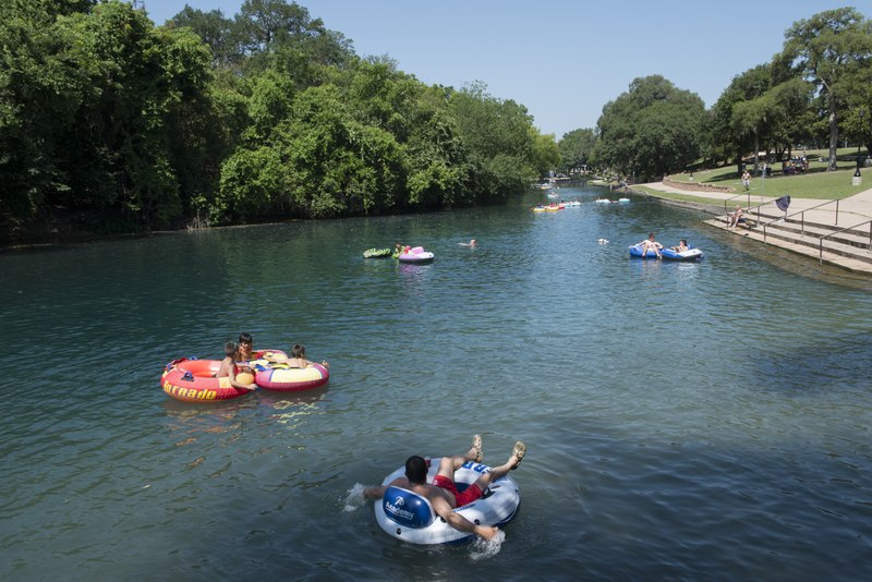 lossy page1 800px thumbnail.tif File:Inner) Tubing is almost a Texas passion come summertime. These participants enjoy the water in Prince Solms Park on the Comal River in New Braunfels, near San Antonio, Texas LCCN2014633838.tif